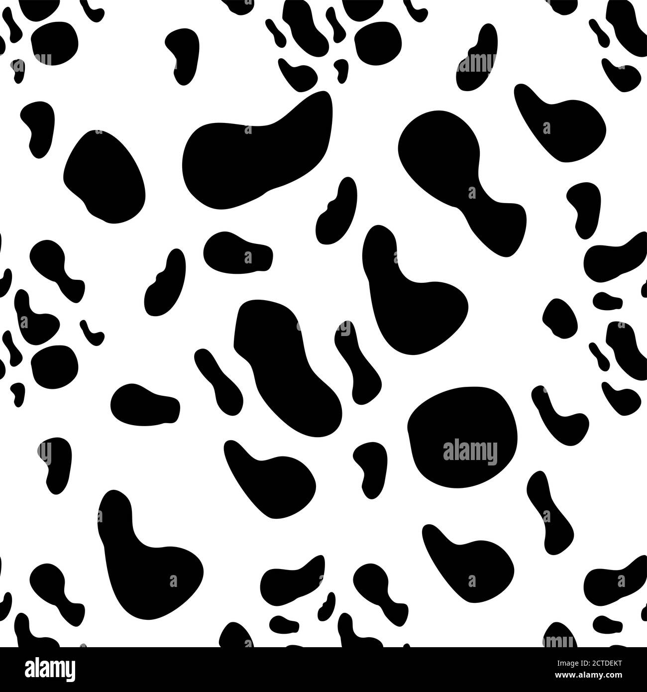 Cow Spots Seamless Pattern Endless Texture Wallpaper Printing On Fabric Stock Vector Image Art Alamy