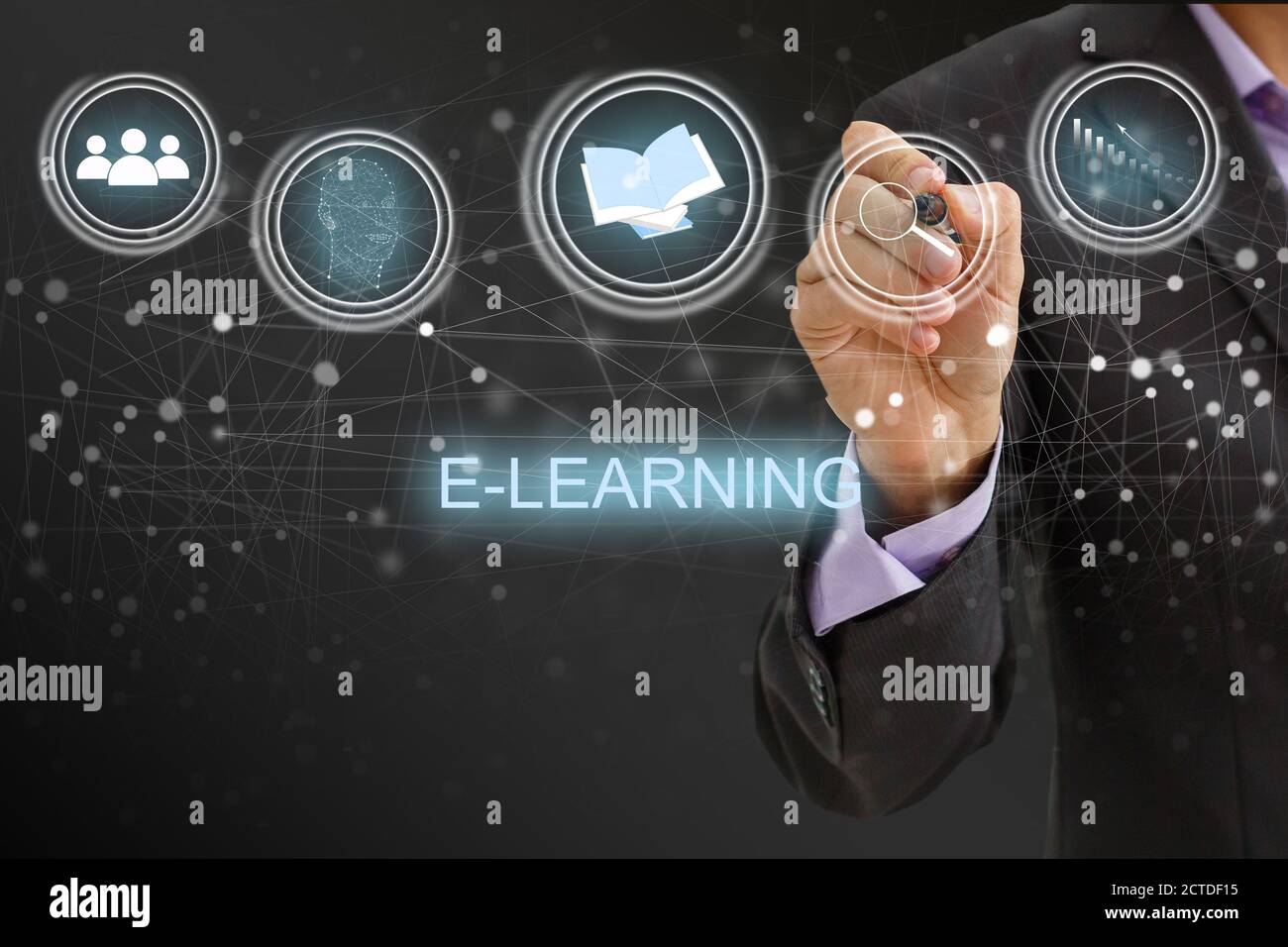 Elearning word cloud shape concept hi-res stock photography and images ...