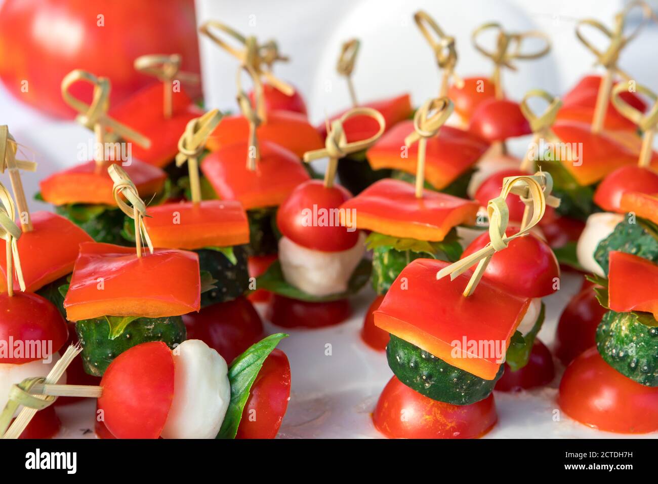 Mozzarella canapes finger food hi-res stock photography and images - Alamy