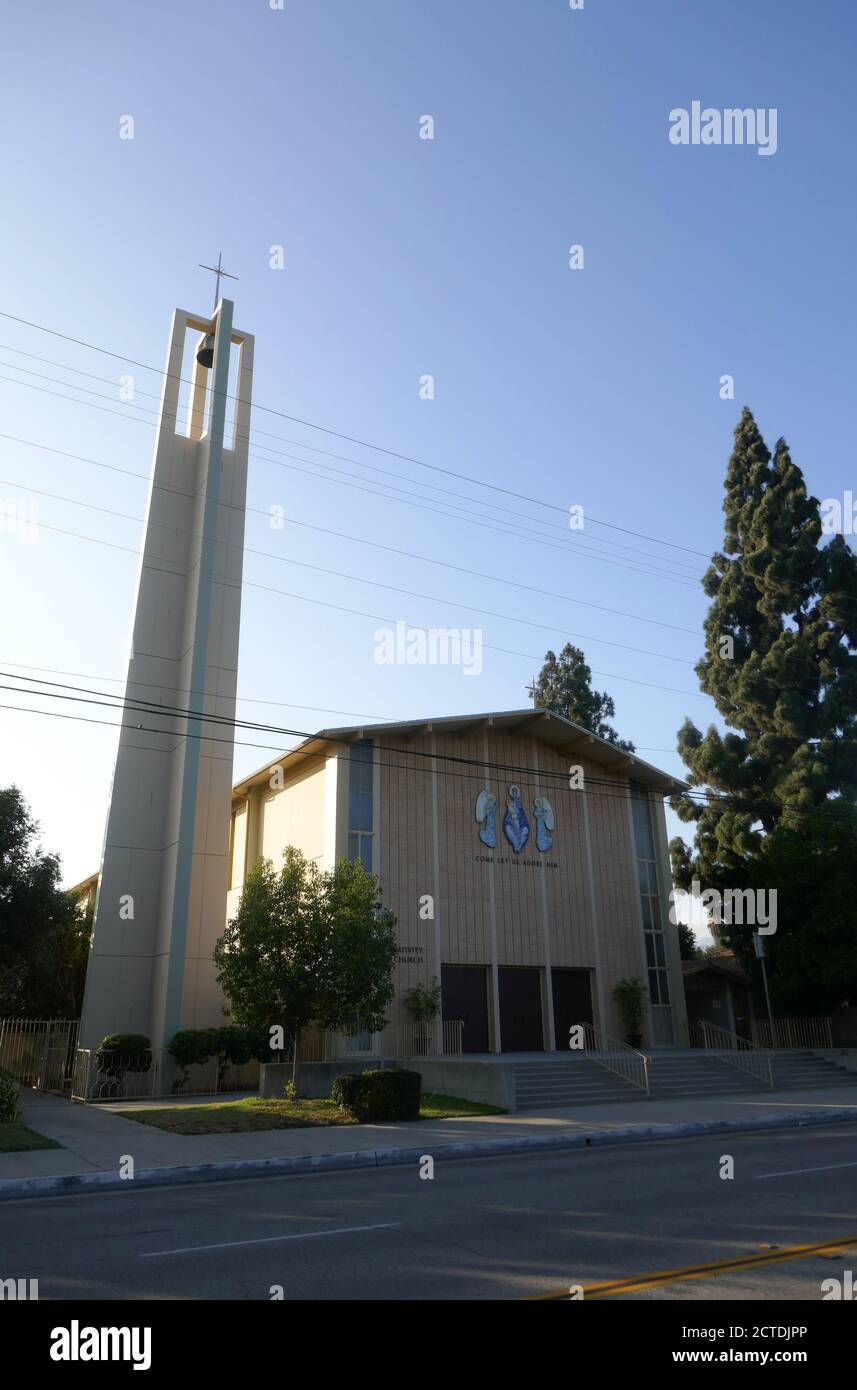 El Monte, California, USA 21st September 2020 A general view of atmosphere of Church of the Nativity where Steven Earl Parent's funeral service was held at 3743 Tyler Avenue in El Monte, California, USA. Photo by Barry King/Alamy Stock Photo Stock Photo