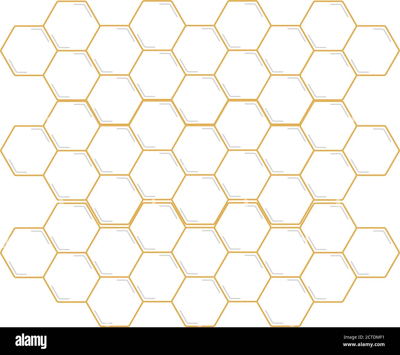 Isolated honeycomb icon. Hexagonal pattern - Vector illustration Stock ...