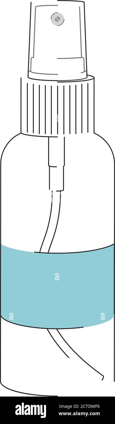 Isolated spray bottle. Alcohol dispenser - Vector illustration Stock Vector