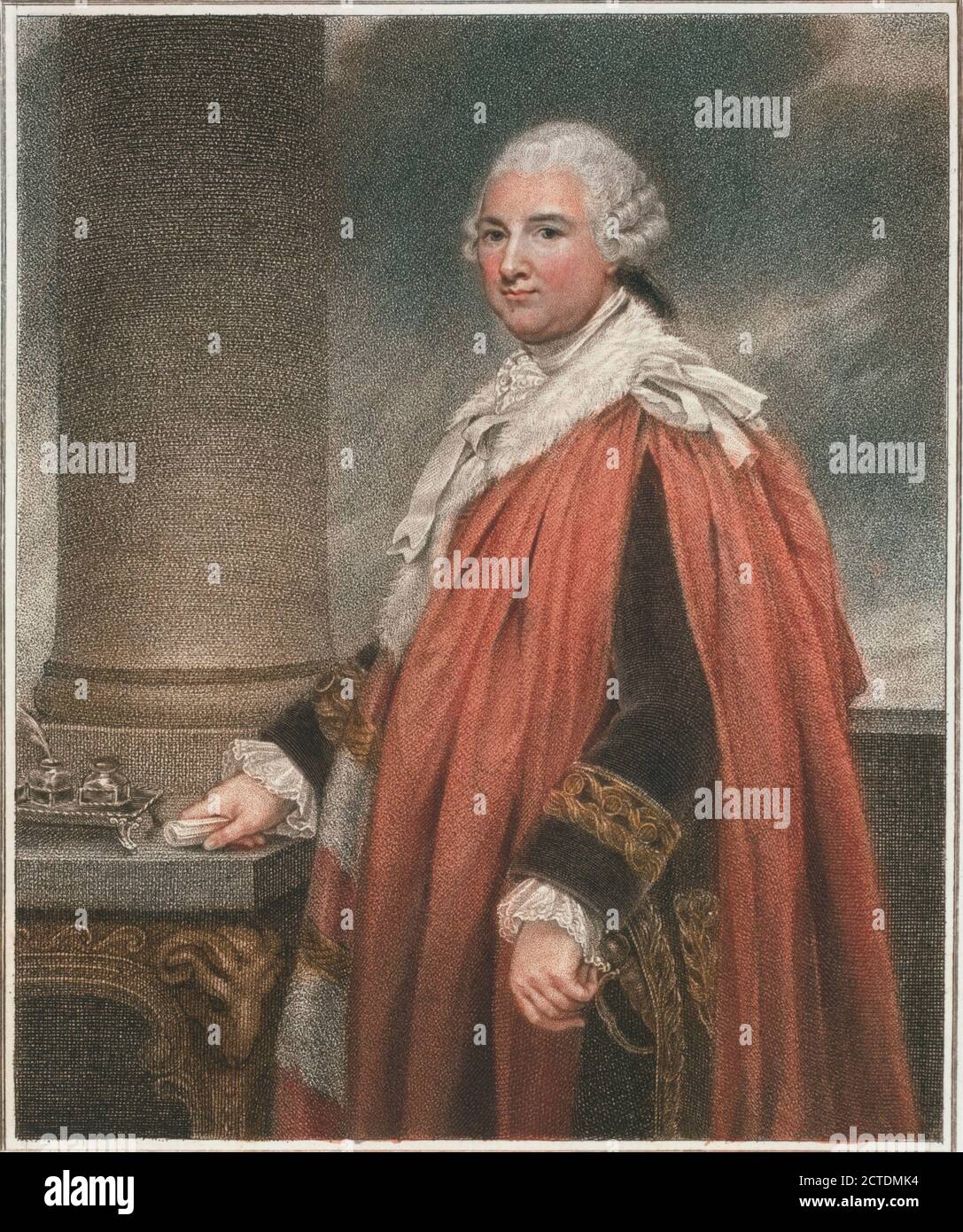 Philip earl of Hardwicke., still image, Prints, 1886, Romney, George (1734-1802), Bovi, Marino (b. 1758 Stock Photo