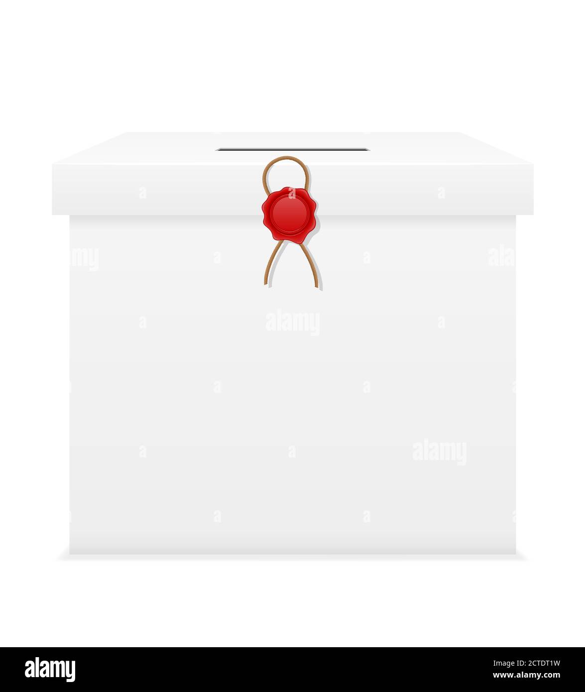 ballot box for election voting vector illustration isolated on white ...