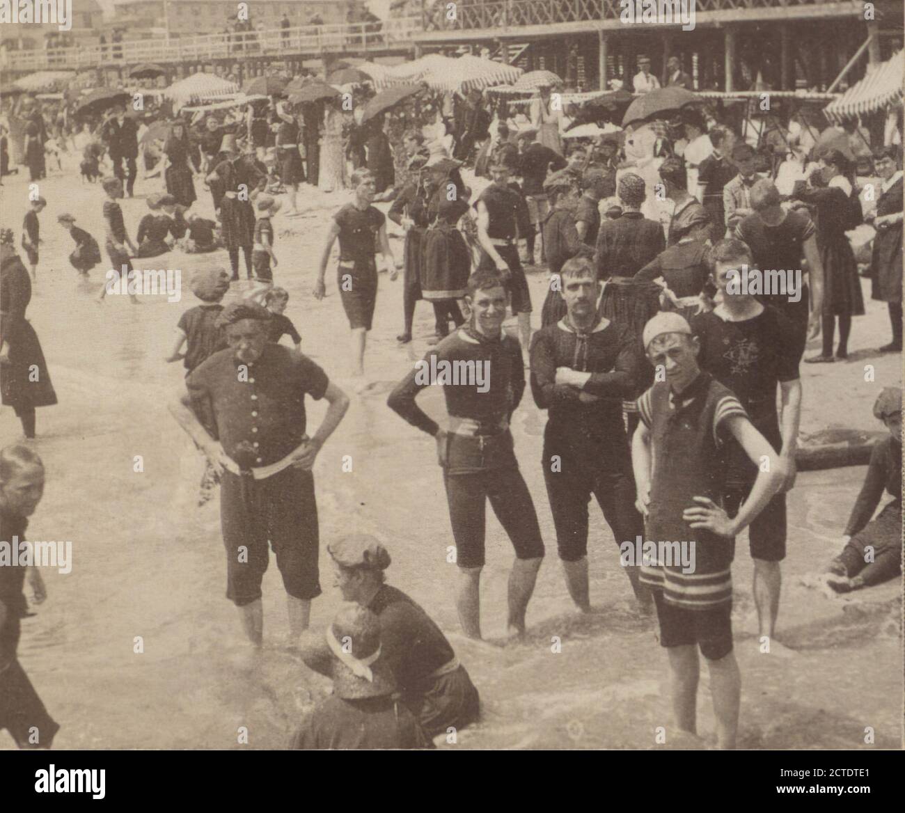 We Love to Bathe in the Ocean Wave, Atlantic City, New Jersey, U. S. A., Jarvis, J. F. (John F