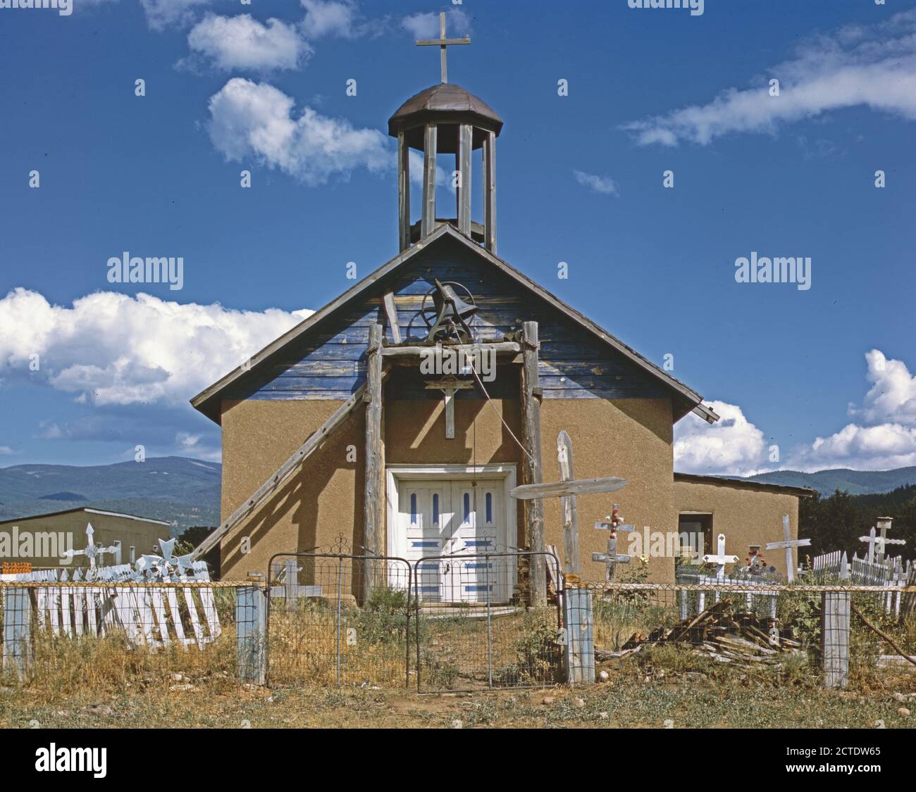 Llano de San Juan, New Mexico, Catholic Church 1940 Stock Photo Alamy