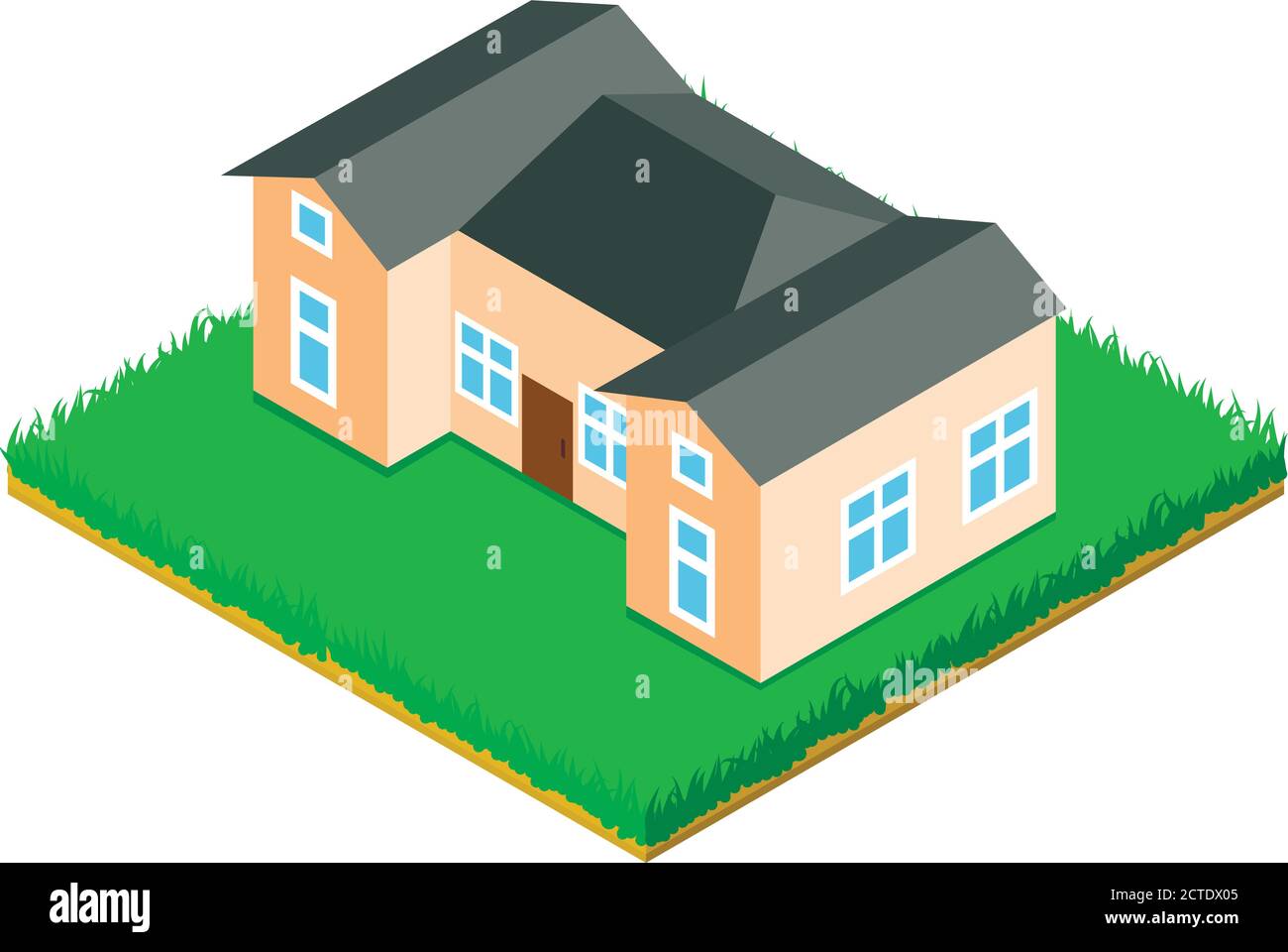 School building icon, isometric style Stock Vector Image & Art - Alamy
