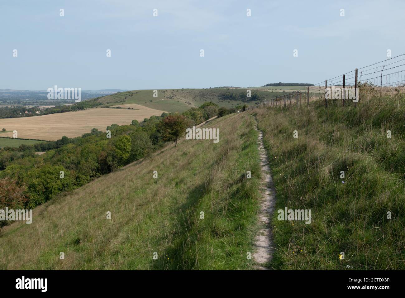 The northern edge of salisbury plain, near Bratton, Wiltshire, UK Stock Photo