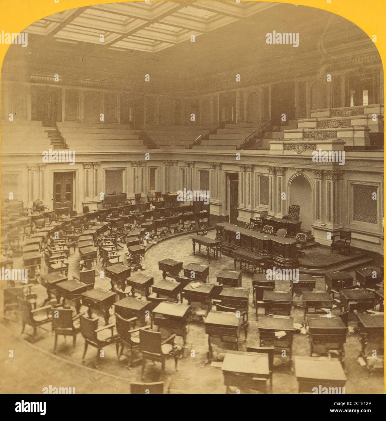 Senate Chamber., Jarvis, J. F. (John F.) (b. 1850), Washington (D.C.), United States Stock Photo