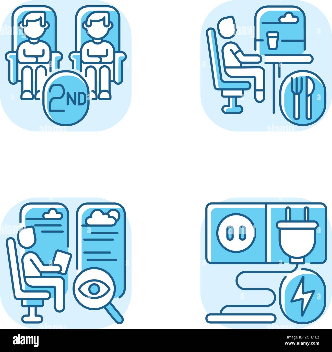 Train Second Class Stock Vector Images - Alamy