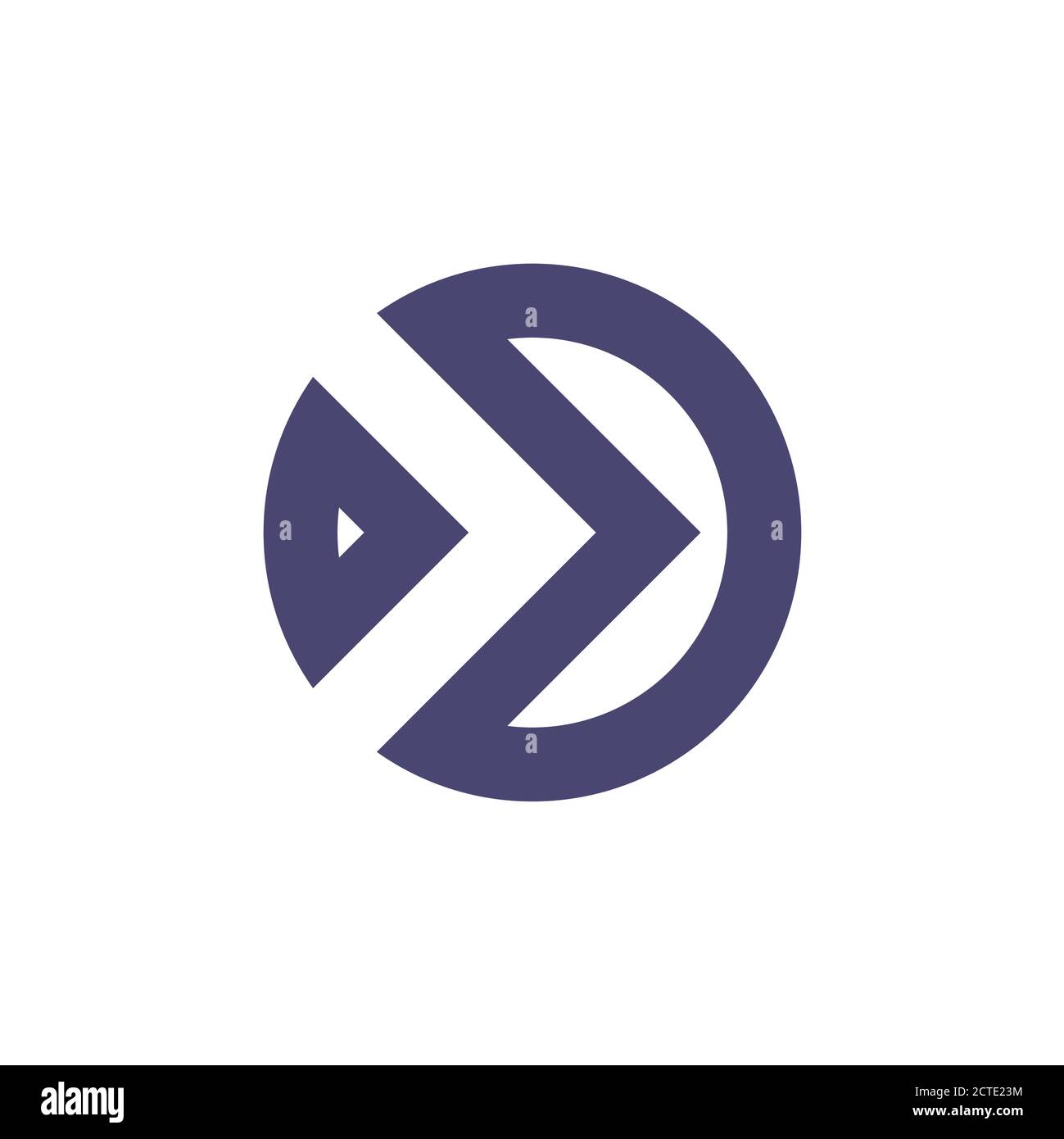 arrow geometric circle logo vector Stock Vector Image & Art - Alamy