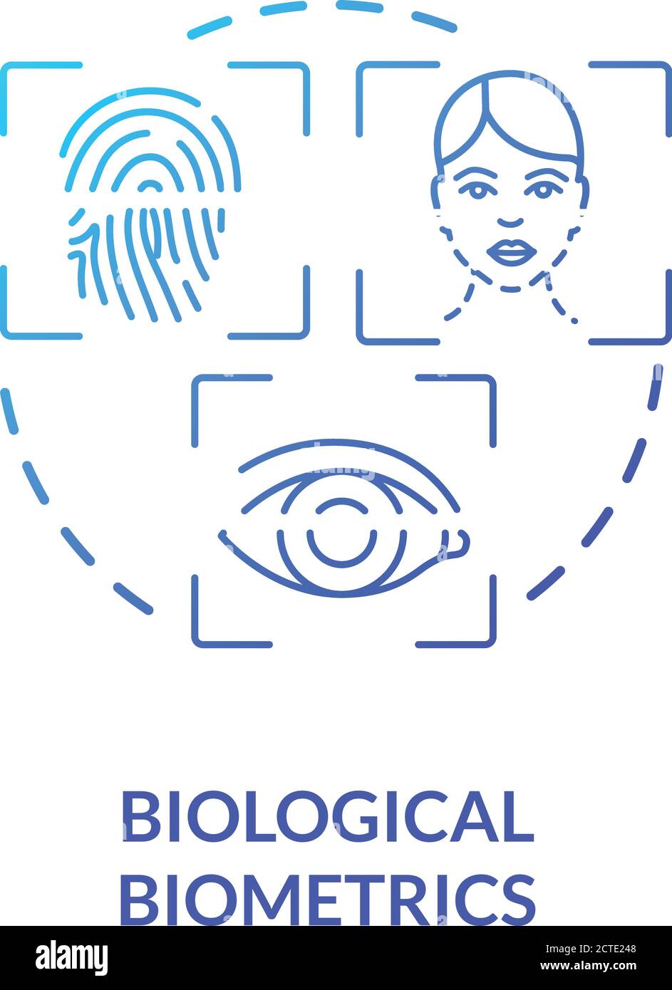 Biological biometrics concept icon Stock Vector Image & Art Alamy