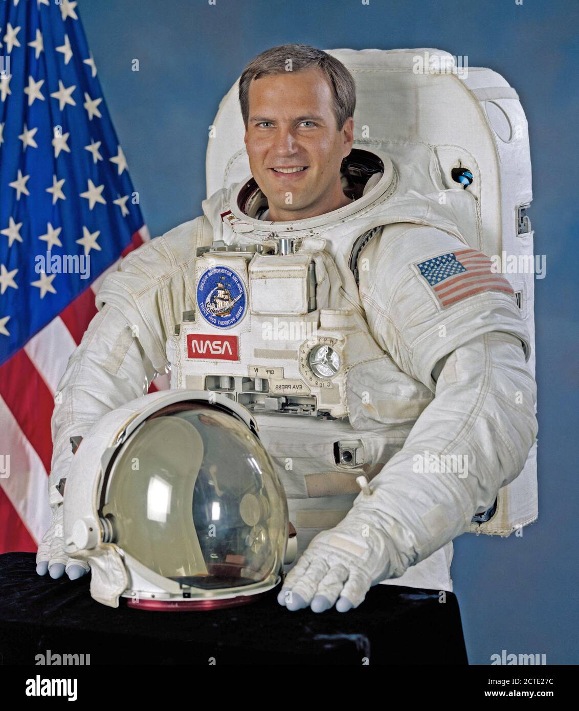 1992 - Official portrait of astronaut Richard J. Hieb Stock Photo