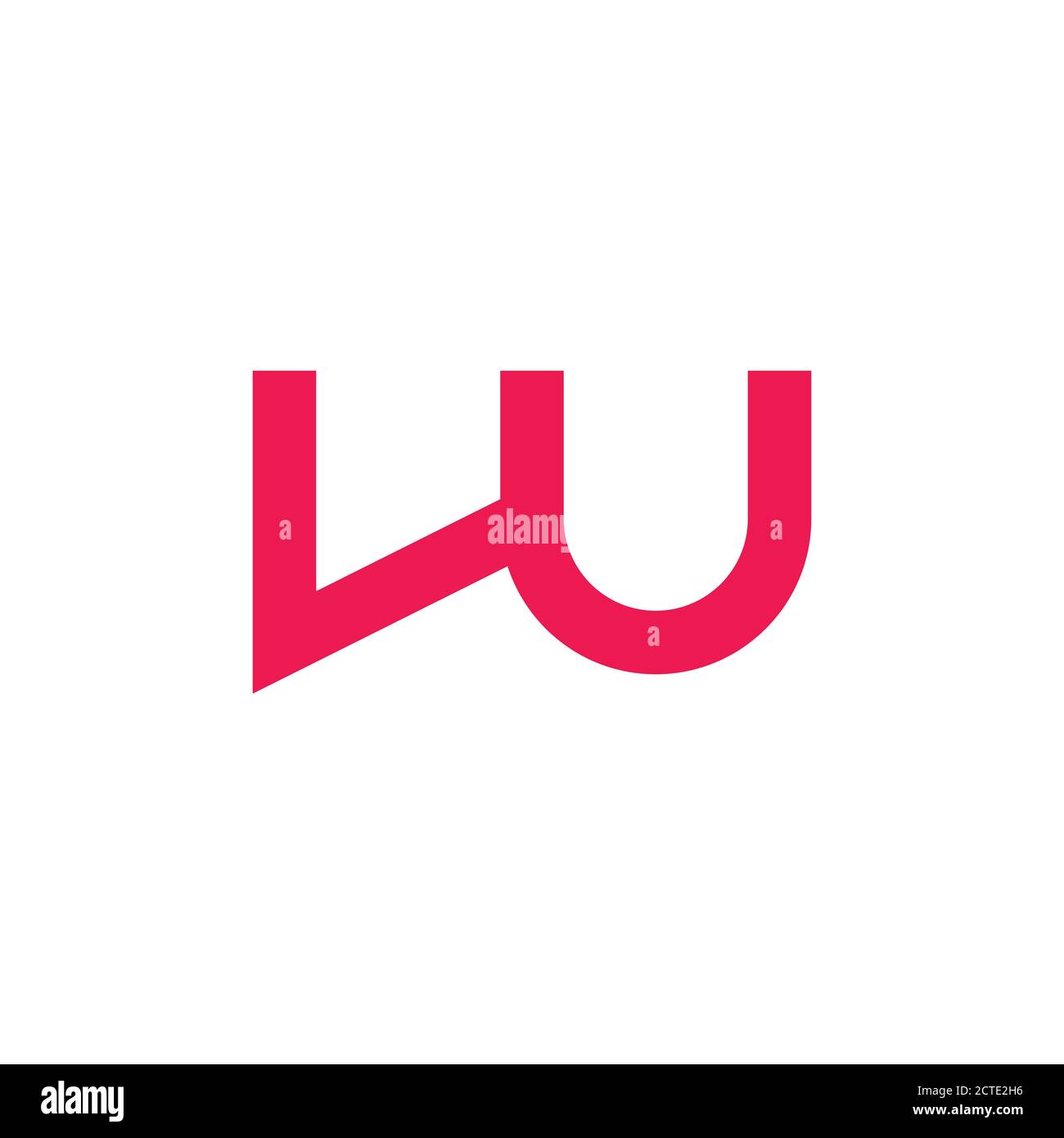 letter w simple geometric line logo vector Stock Vector Image & Art - Alamy