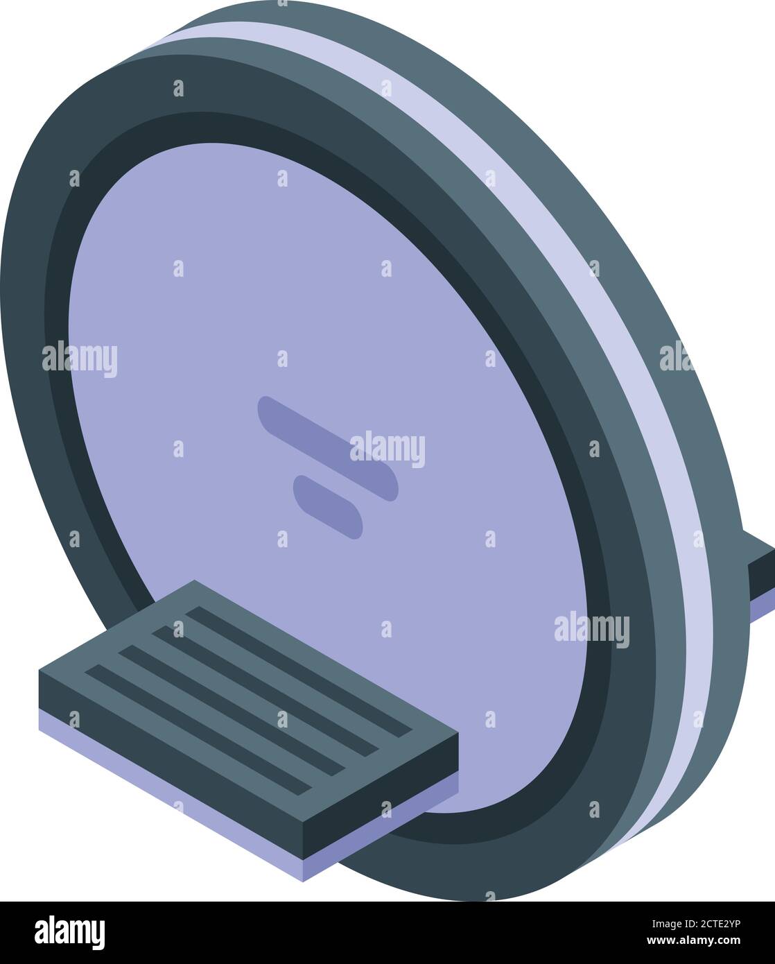 Gyro wheel icon, isometric style Stock Vector