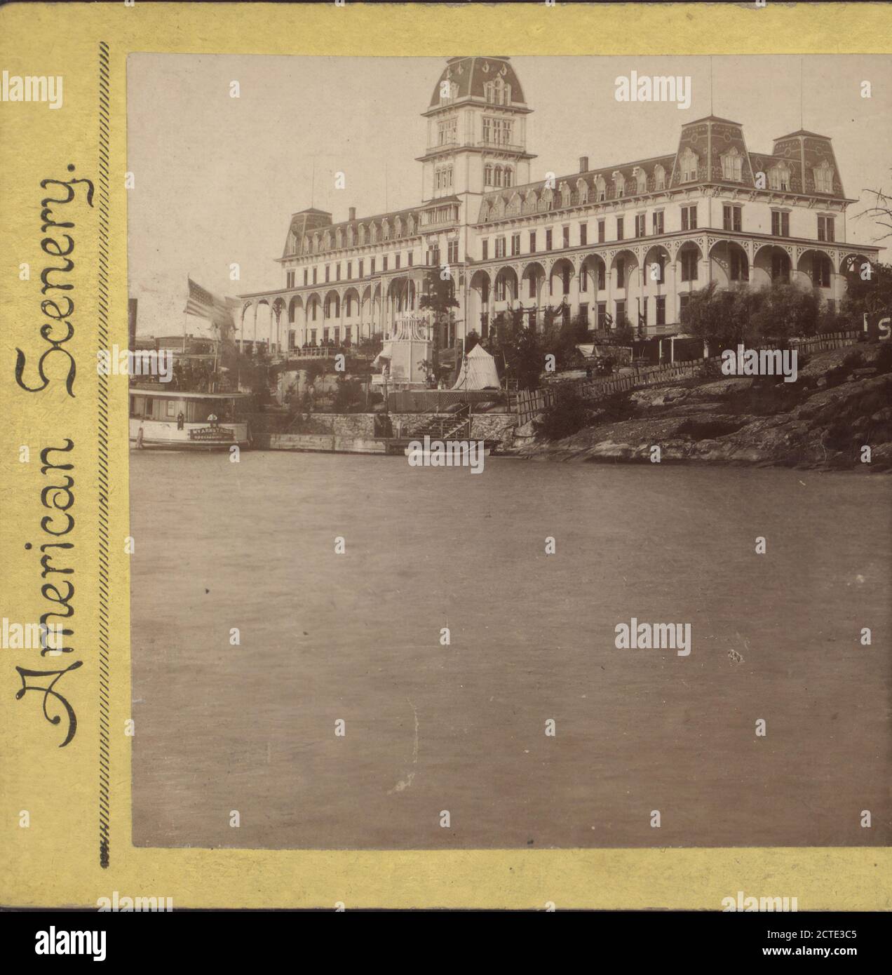 Thousand Island House., 1880, New York (State), Thousand Islands (N.Y. and Ont.), Saint Lawrence River Stock Photo