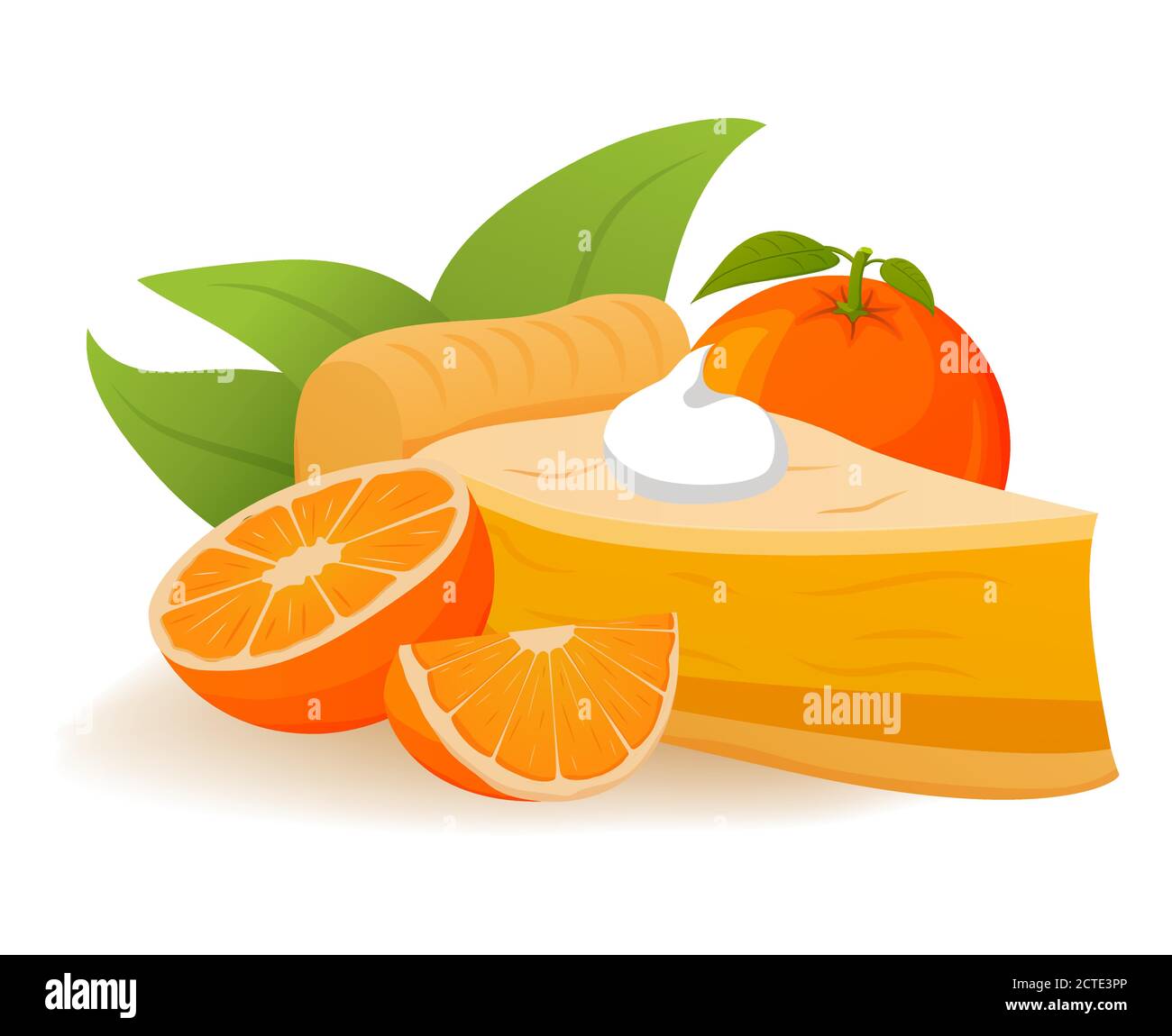 Realistic vector illustration.Isolated on a white background.Confectionery baked goods. Stock Vector