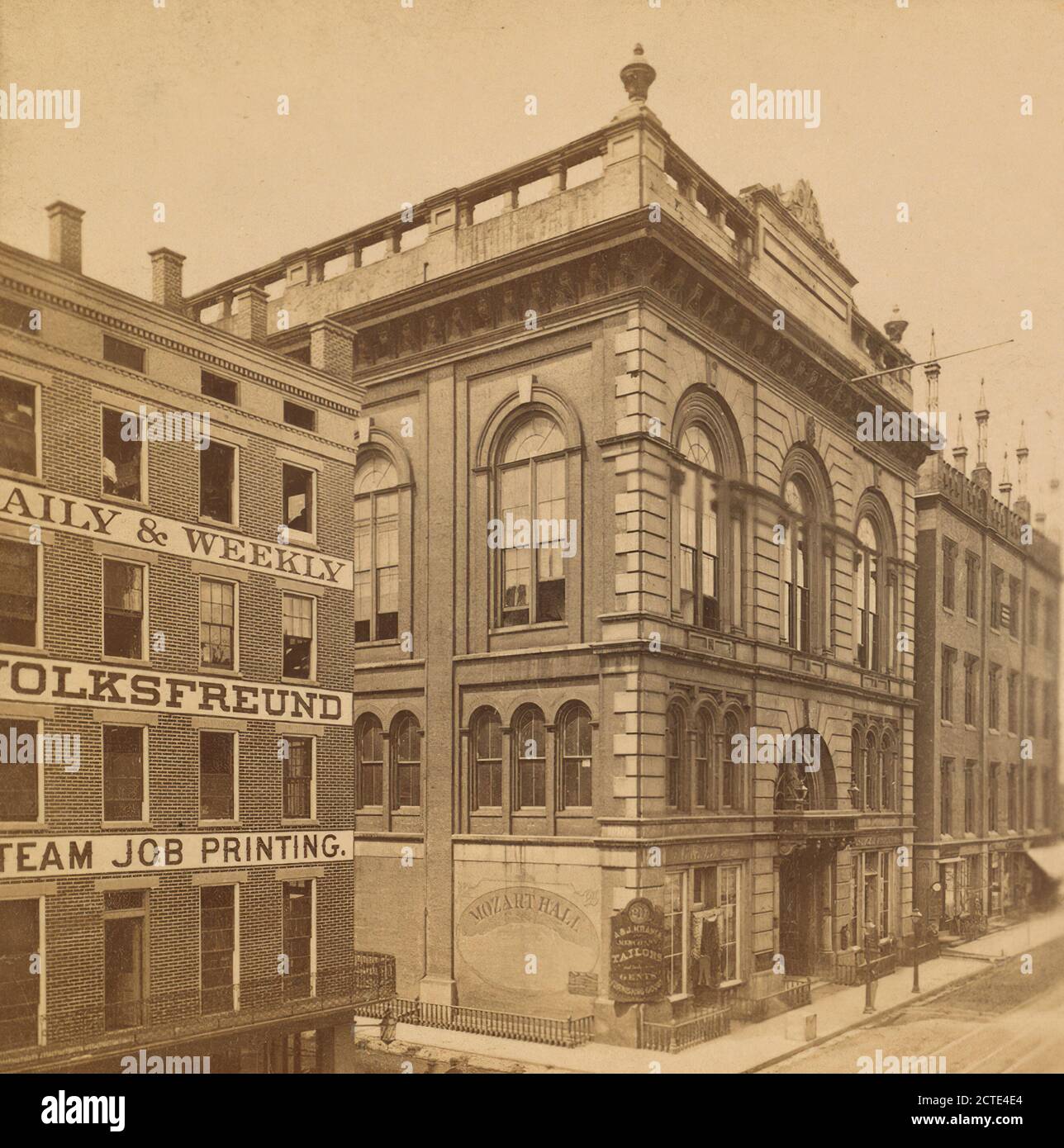 Mozart hall and mechanic institute., E. & H.T. Anthony (Firm), Ohio