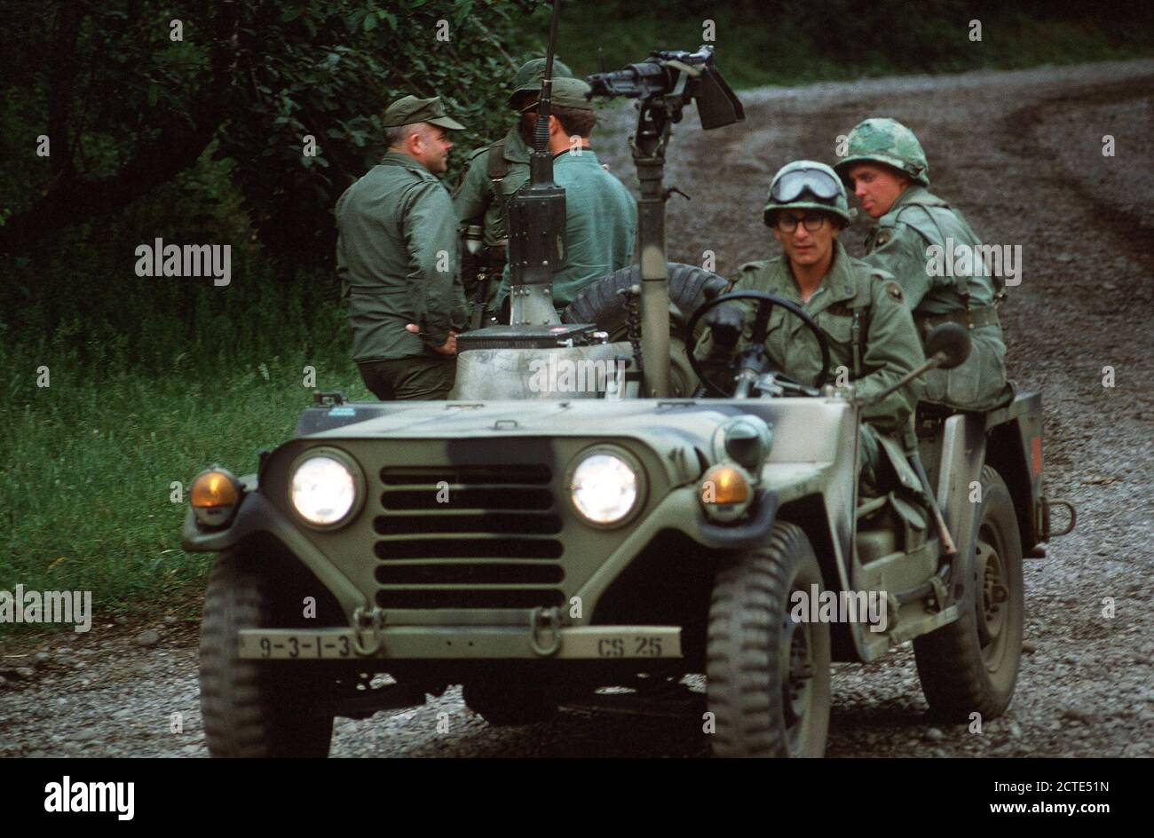1978 - US Army soldiers operate an M151A1 light vehicle 1978 - US Army soldiers operate an M151A1 light vehicle