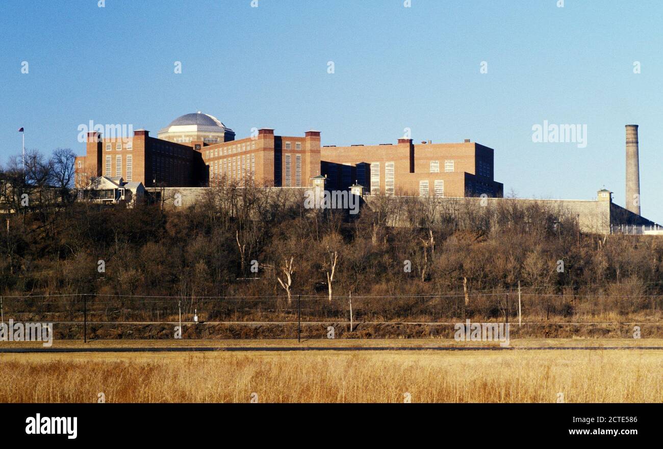 1977 - A view of the US Disciplinary Barracks at Fort Leavenworth Kansas Stock Photo