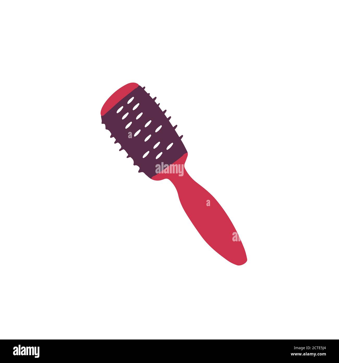 Hair brush icon. Comb sign. Hand drawn flat vector illustration Stock Vector  Image & Art - Alamy