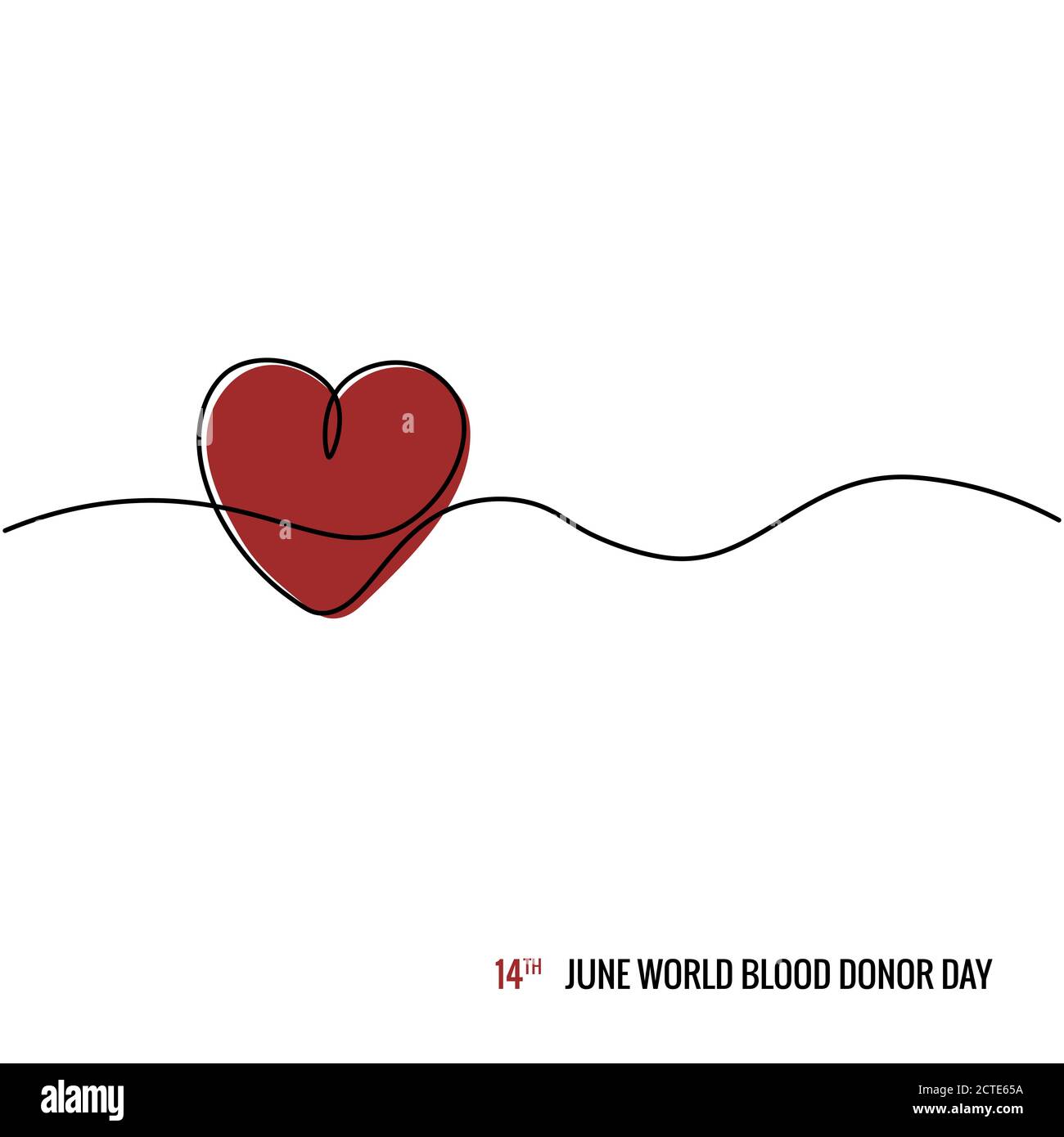 14th June,World Blood donor Day Illustration Of Blood Donation Concept Design.... Stock Vector