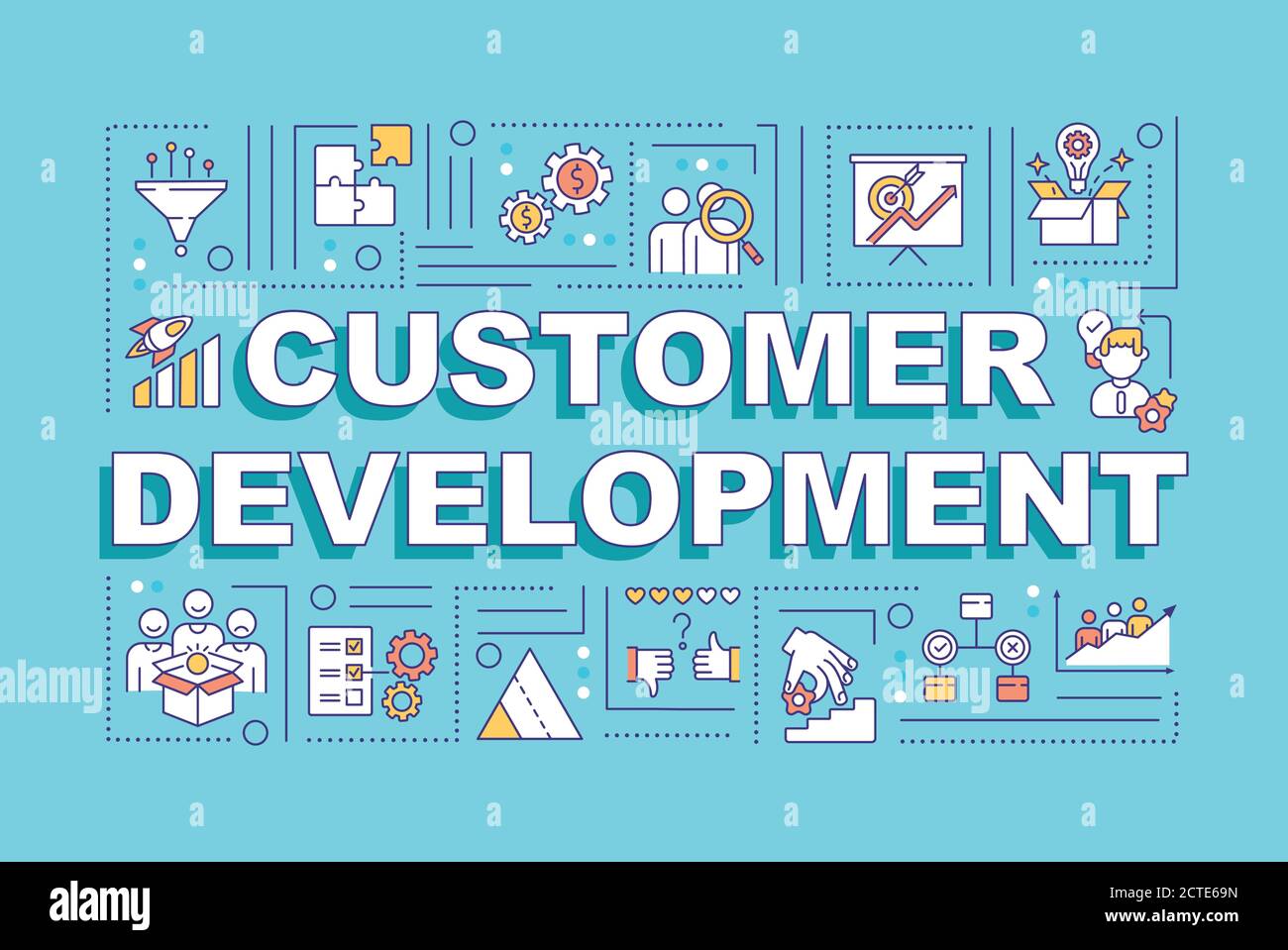 Customer development word concepts banner Stock Vector Image & Art - Alamy