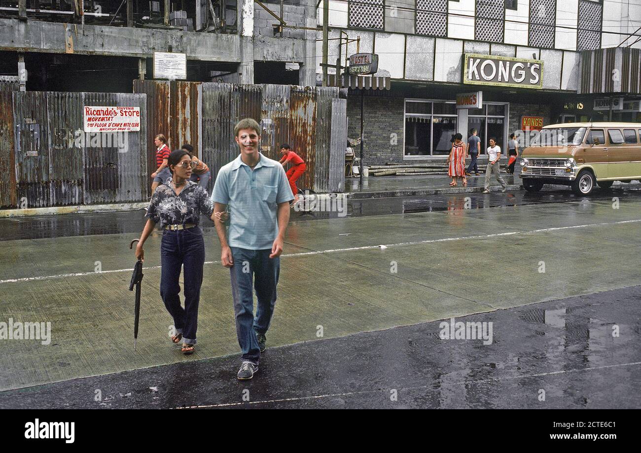 1980s olongapo philippines street scene hires stock photography and