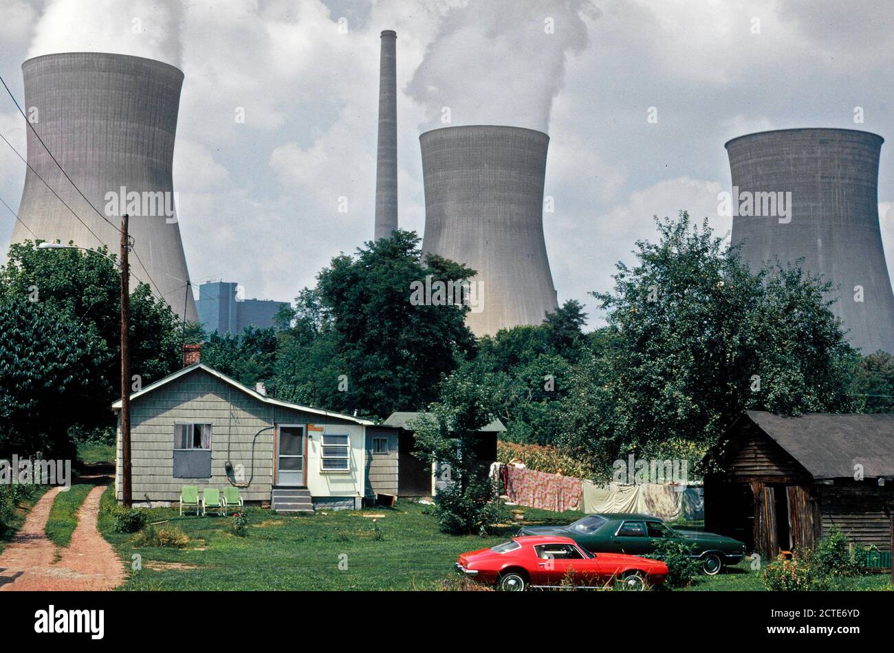 John amos power plant cooling towers hires stock photography and