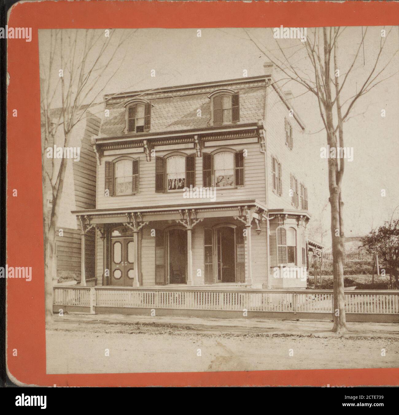 View of a twostory house, Poughkeepsie., New York (State