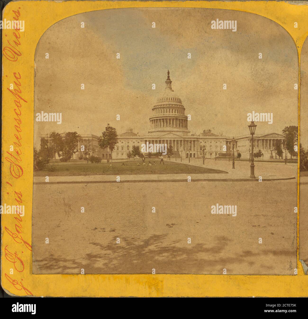 U.S. Capitol., Jarvis, J. F. (John F.) (b. 1850), Washington (D.C.), United States Stock Photo
