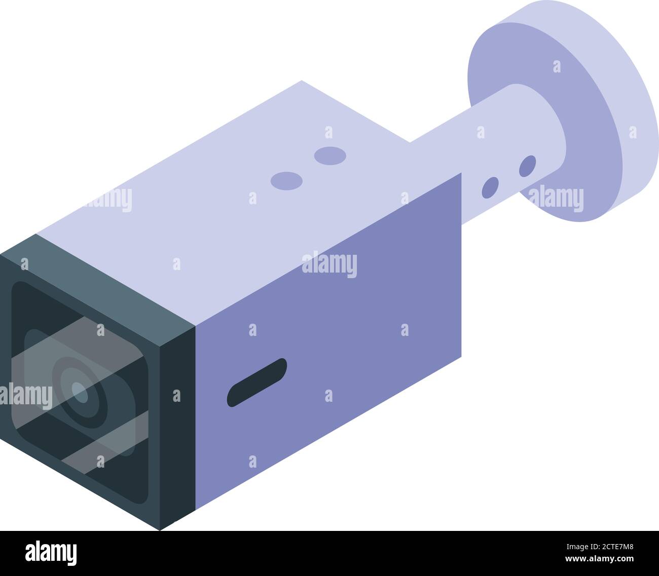 Security camera icon, isometric style Stock Vector
