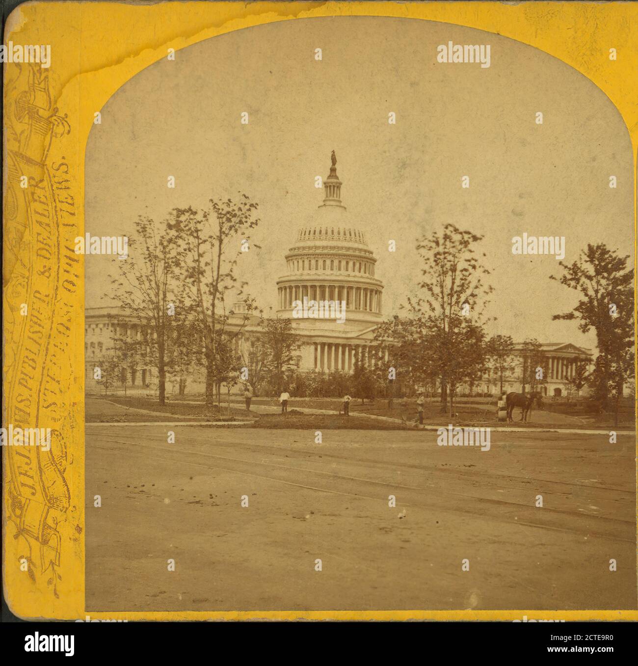 The U.S. Capitol., Jarvis, J. F. (John F.) (b. 1850), Washington (D.C.), United States Stock Photo