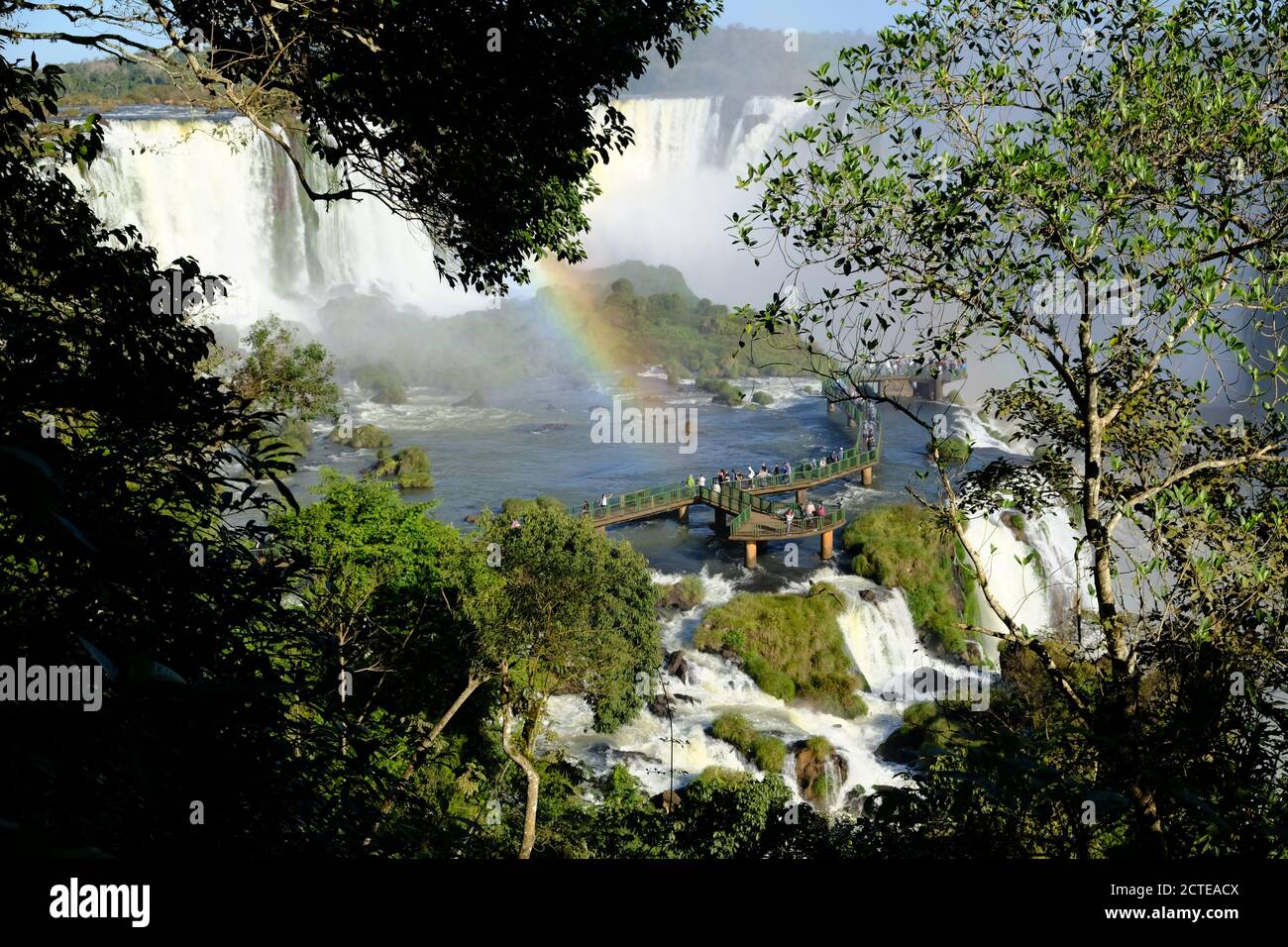 Brazil Foz do Iguacu - Iguazu Falls - Las Cataratas del Iguazu Stock Photo