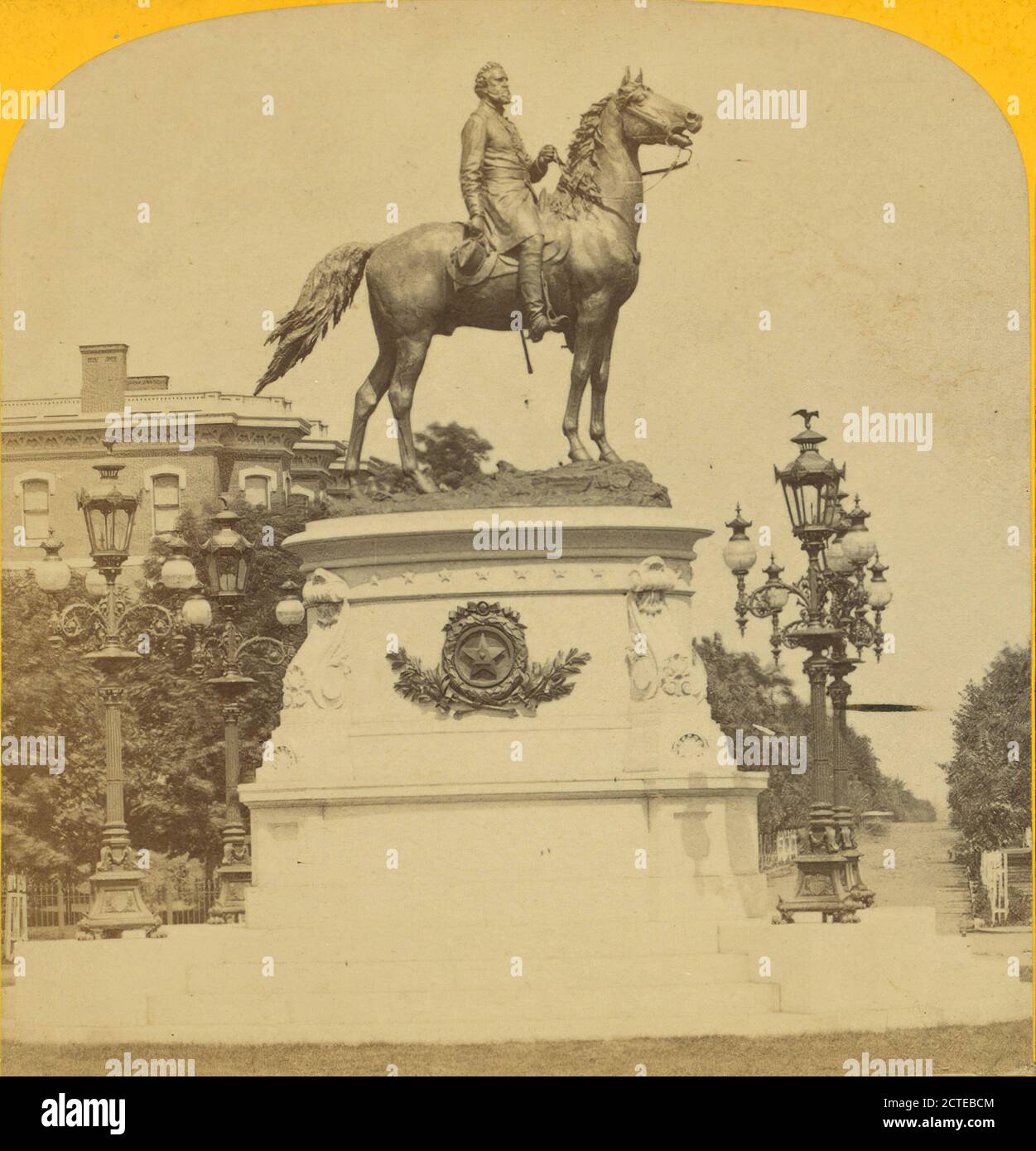Genl. Thomas Statue., Jarvis, J. F. (John F.) (b. 1850), Ward, John Quincy Adams (1830-1910), Thomas, George Henry, 1816-1870, 1860, Washington (D.C Stock Photo