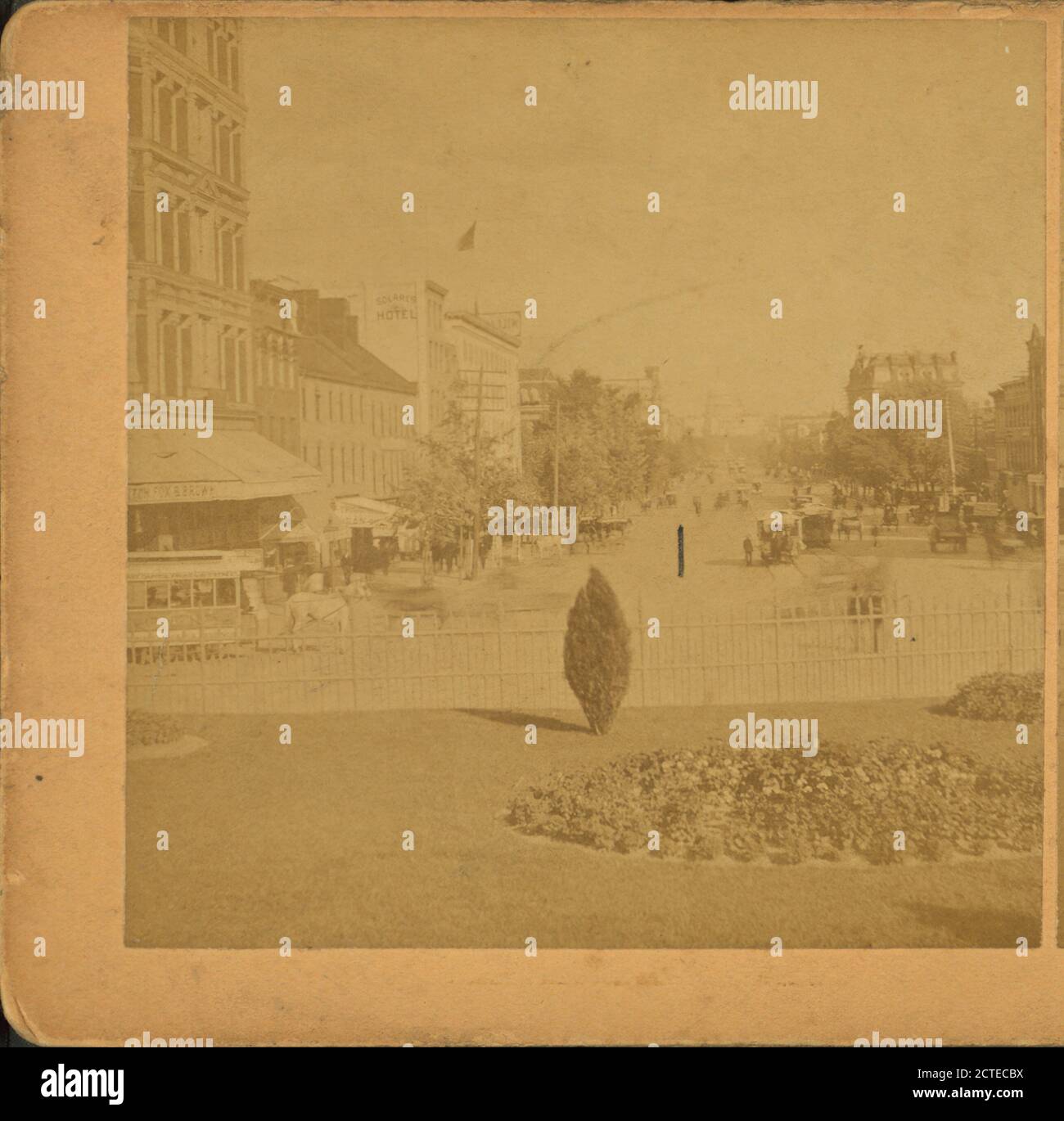 Pennsylvania Avenue, Washington, D.C., U.S.A., 1865, Washington (D.C Stock Photo