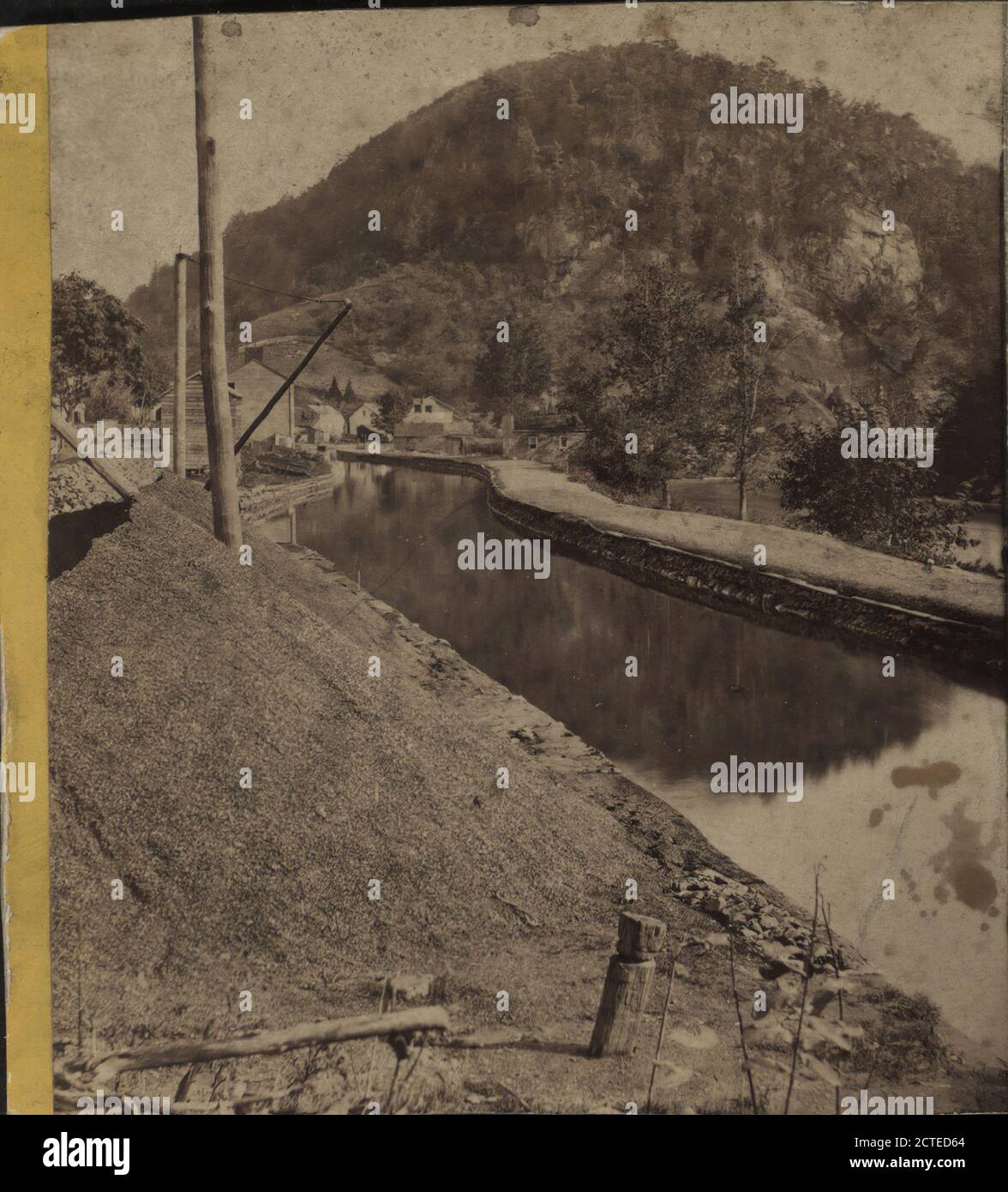 Jobs Nose, Delaware and Hudson Canal., E. & H.T. Anthony (Firm), Delaware and Hudson Canal (N.Y. and Pa.), New York (State), Catskill Mountains (N.Y.), Ulster County (N.Y Stock Photo