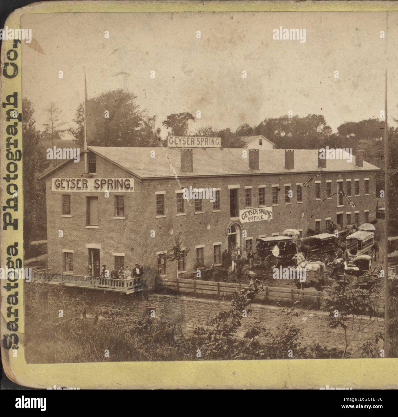 Geyser Spring Saratoga Photograph Co New York State Saratoga