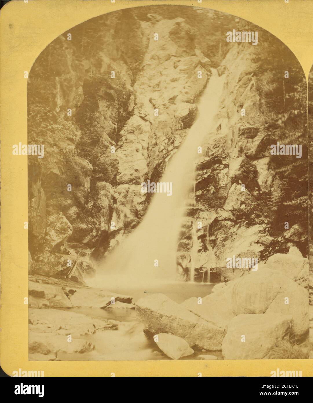 Glen Ellis Falls, near Glen House, White Mts., Kilburn, B. W. (Benjamin West) (1827-1909), Waterfalls, New Hampshire, Coos County (N.H Stock Photo