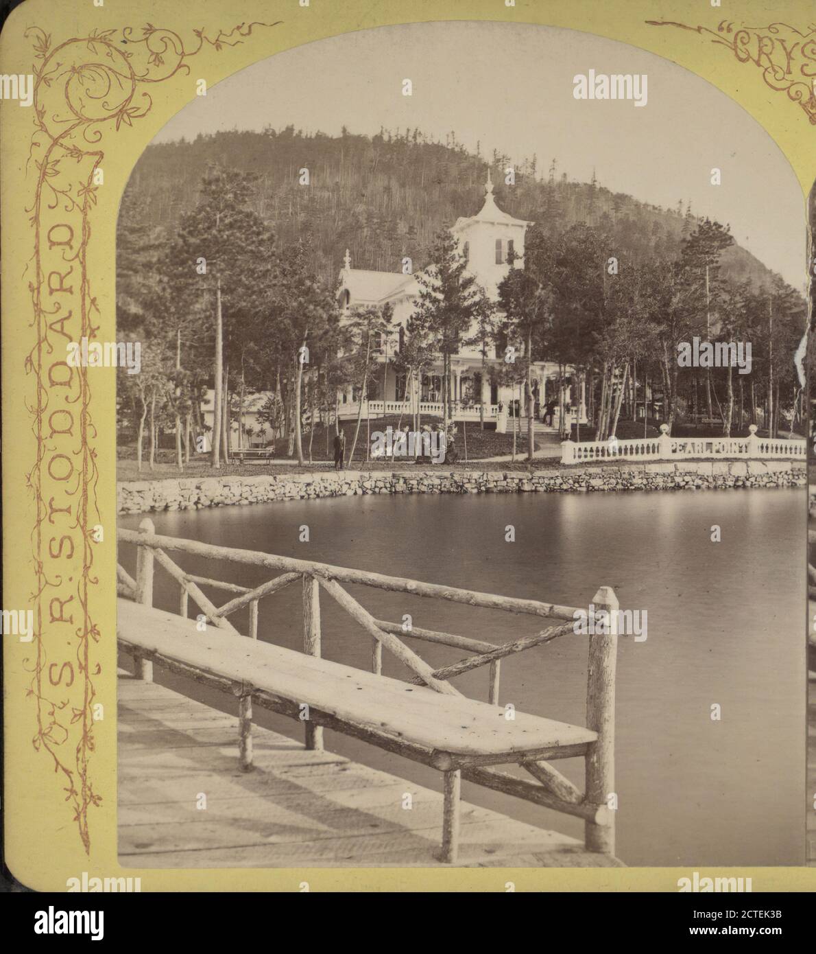 Pearl Point House from Dock, Lake New York (State),