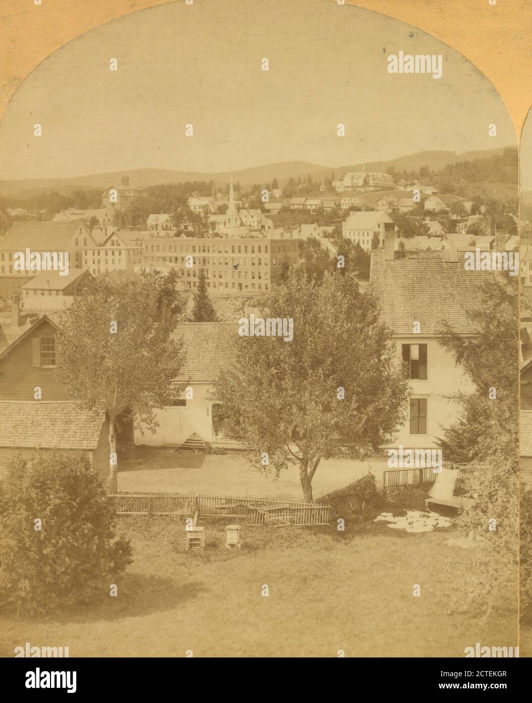 Littleton, N.H. General view., Kilburn, B. W. (Benjamin West) (1827-1909), Buildings, New Hampshire, Littleton (N.H Stock Photo