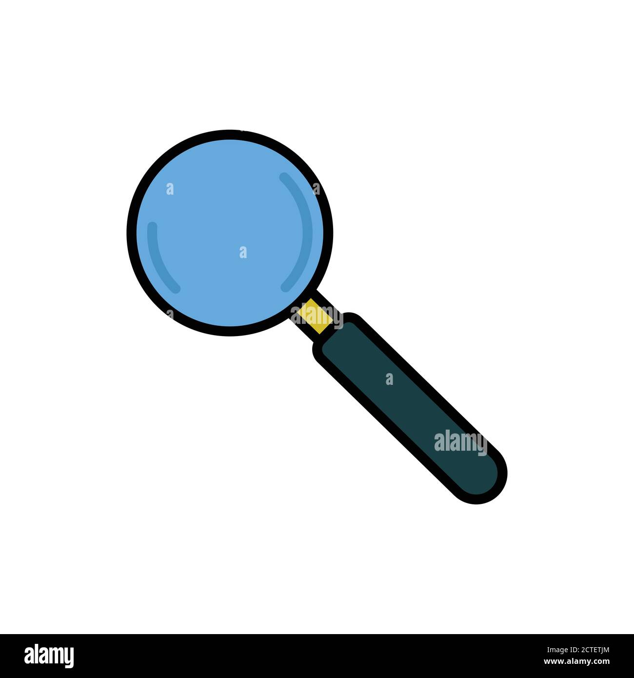 Search flat icon. Design template vector Stock Vector
