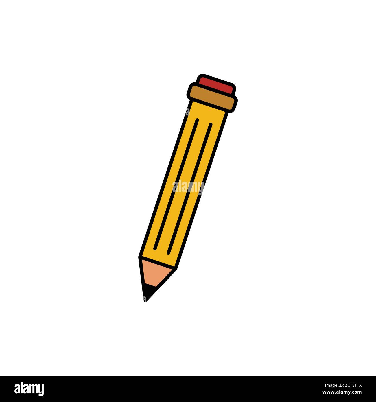Pencil icon infographic education design Stock Vector Images - Alamy