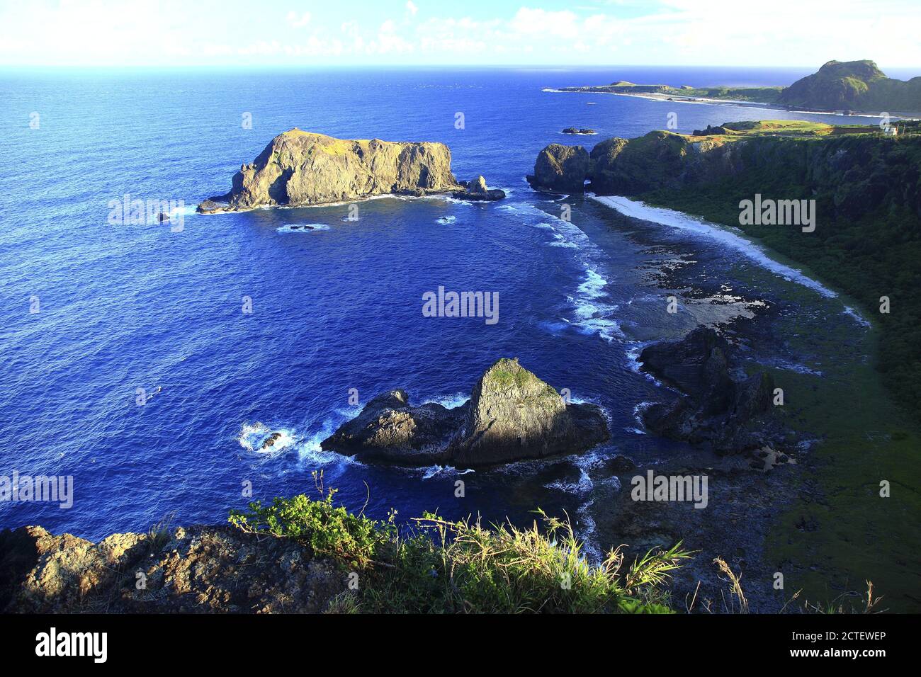 Taitung Green Island Sleeping Beauty Rock coast Stock Photo Alamy