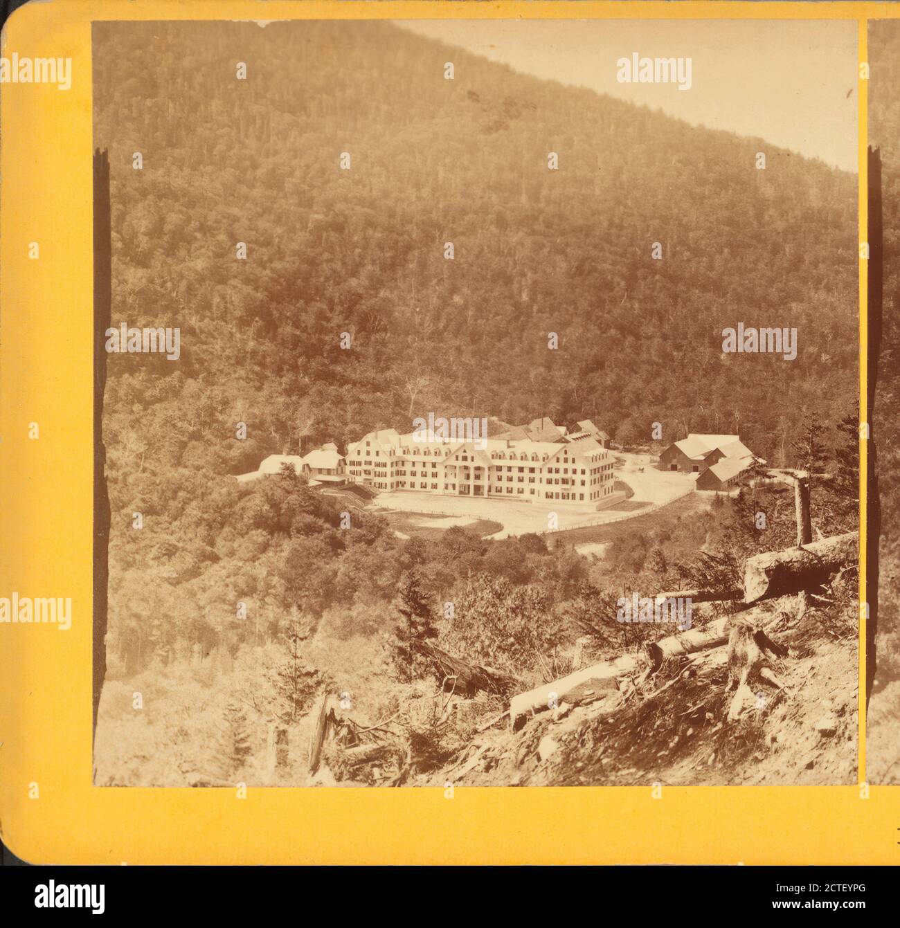 Profile House, from the Bridle Path, Franconia Notch, N.H., Kilburn
