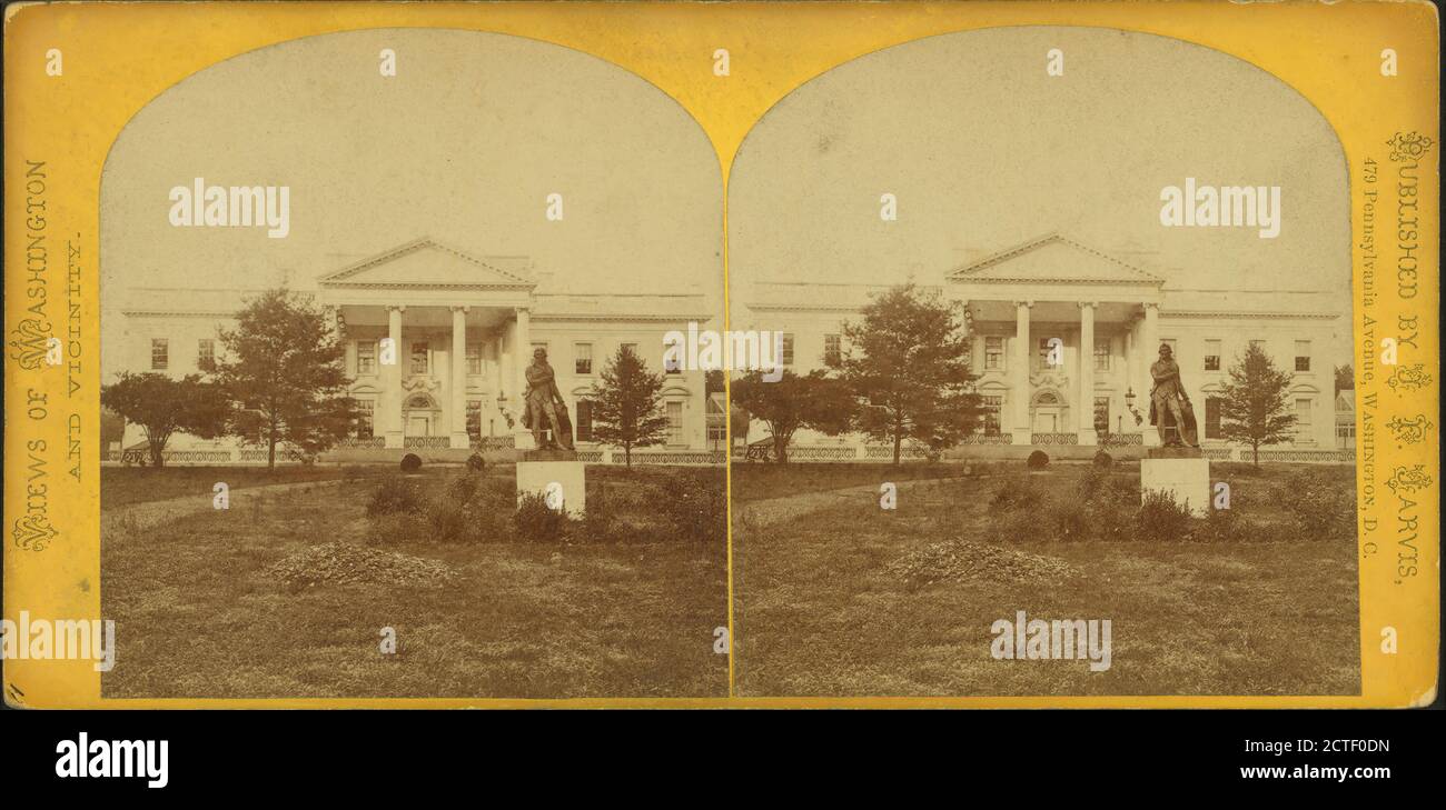 The President's House., Jarvis, J. F. (John F.) (b. 1850), 1865, Washington (D.C Stock Photo