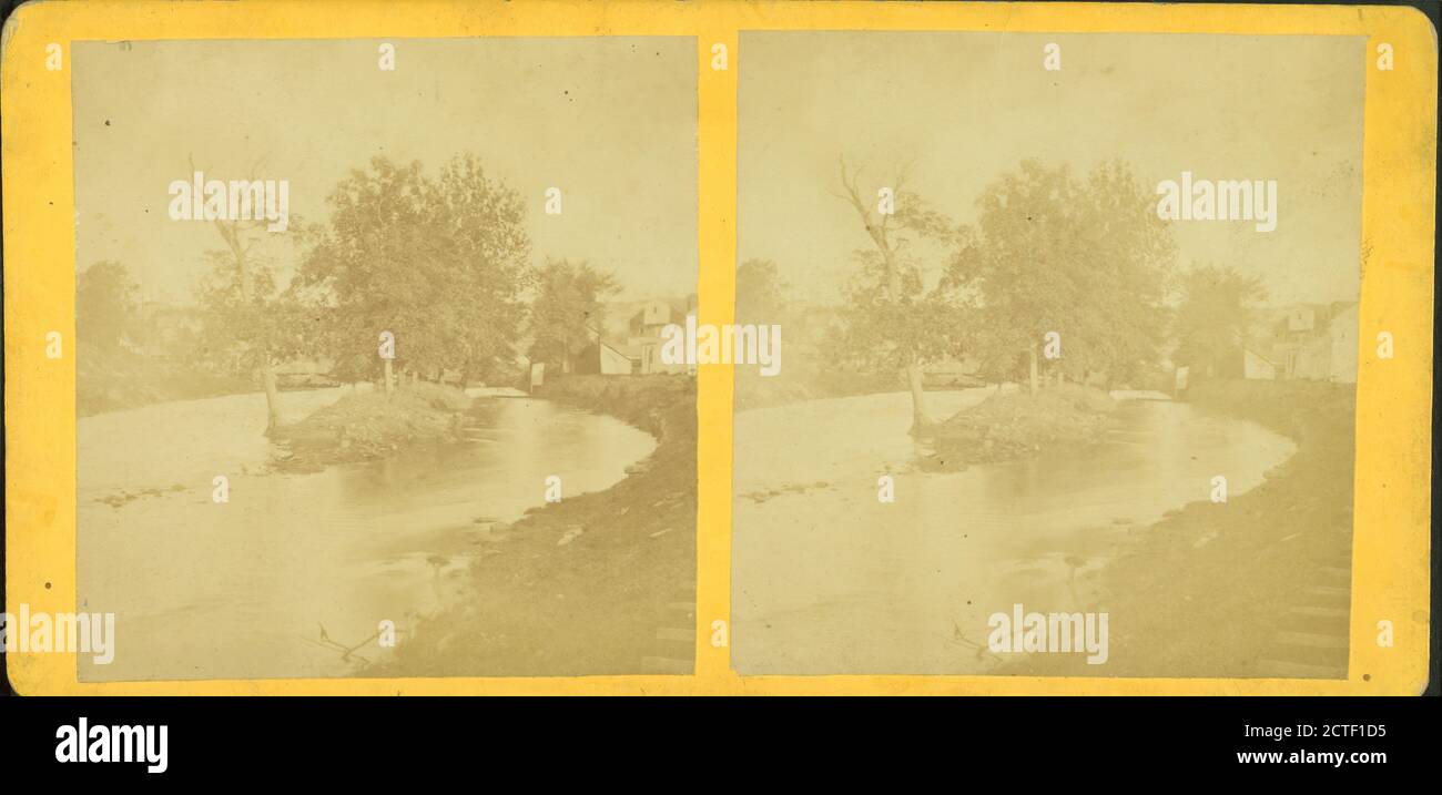 Spring Creek below Bellefonte looking south., Pennsylvania, Bellefonte