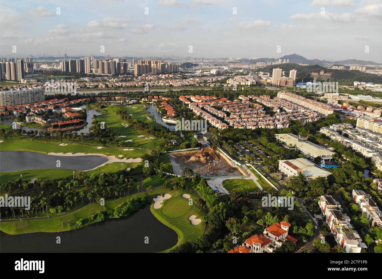 An aerial view of edifices, ports and the urban area of Beijiao town,  Shunde district, Foshan city, south China's Guangdong province, 28 August  2020 Stock Photo - Alamy