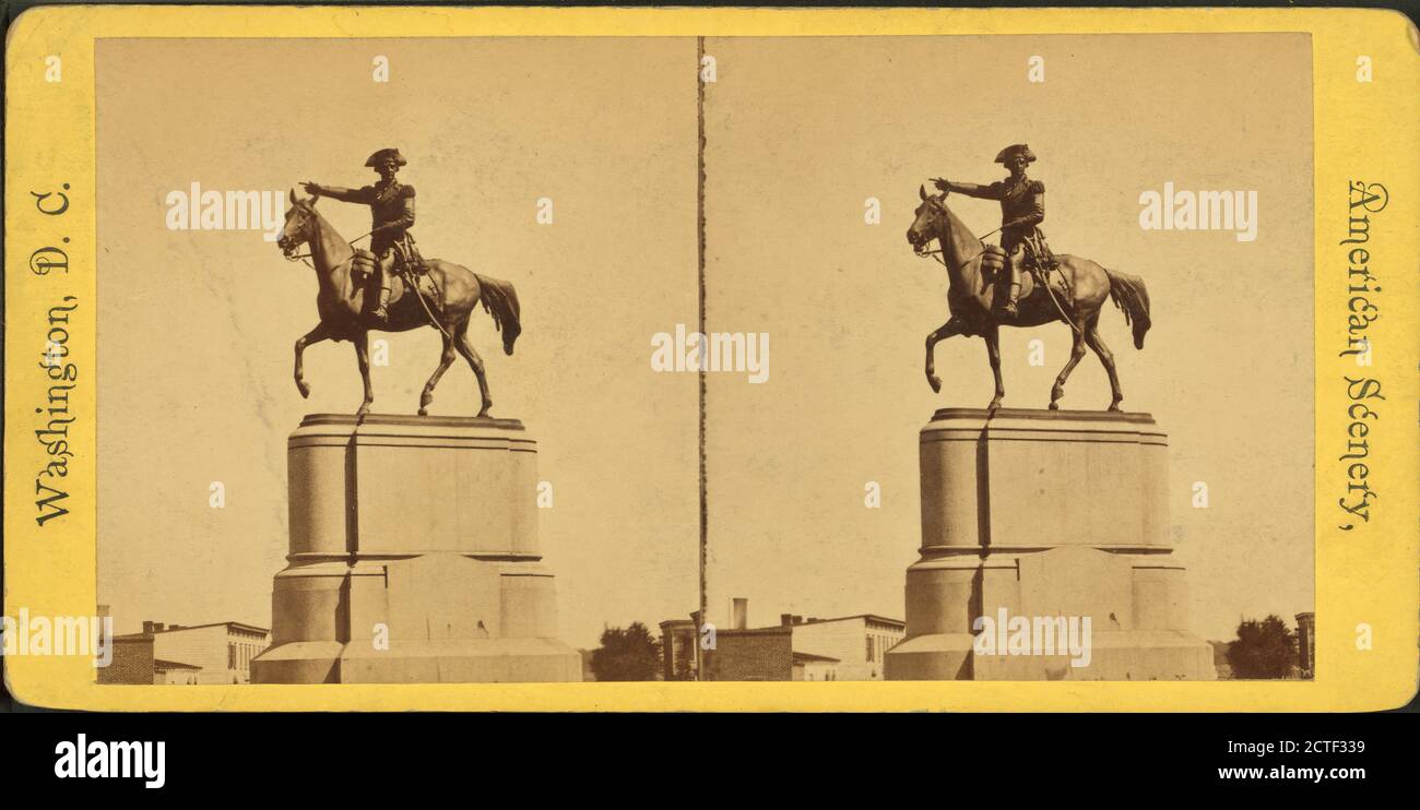 Statue of Gen. Greene., Brown, Henry Kirke (1814-1886), Greene, Nathanael, 1742-1786, 1860, Washington (D.C Stock Photo