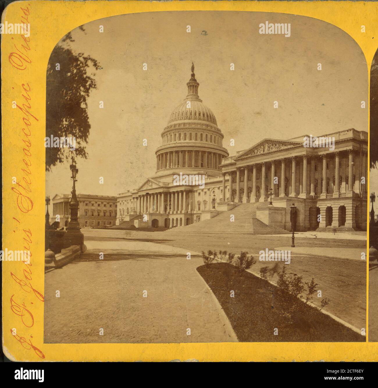 The U.S. Capitol., Jarvis, J. F. (John F.) (b. 1850), Washington (D.C.), United States Stock Photo